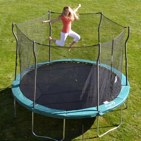For example, if a trampoline measures 12 feet by 12 feet, it would be able to handle up to 3,600 lbs or 2,400 kg before it loses its bounce. . Propel trampolines